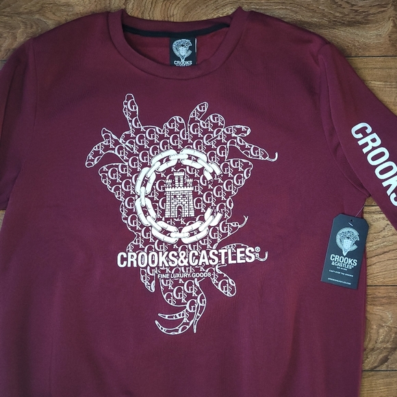 Crooks & Castles Mens 2XL crew neck sweatshirt - Picture 11 of 11